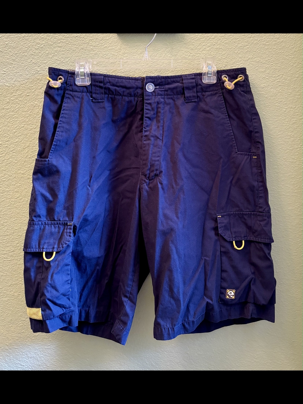 Men's Deep Navy Cargo Shorts with Utility Rings